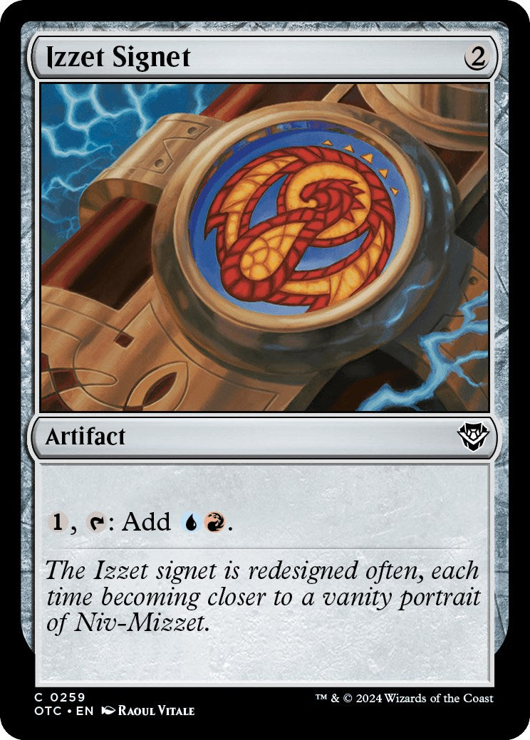 Izzet Signet [Outlaws of Thunder Junction Commander] | Chromatic Games