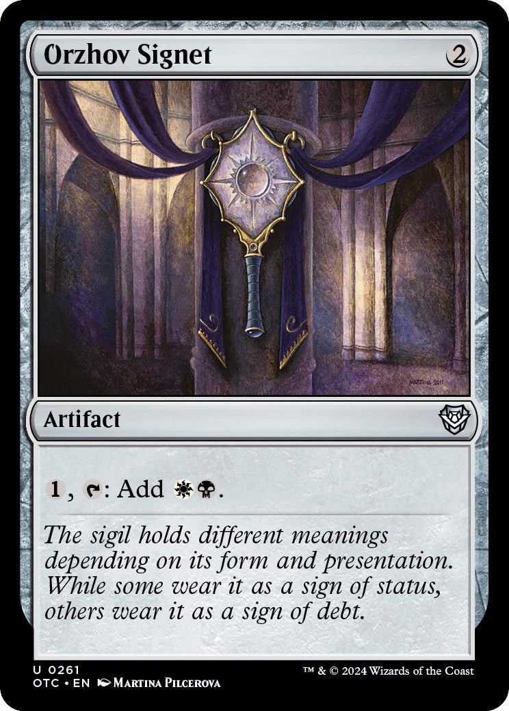 Orzhov Signet [Outlaws of Thunder Junction Commander] | Chromatic Games
