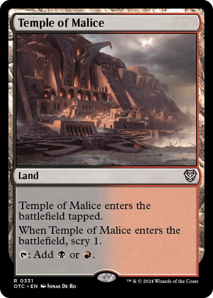 Temple of Malice [Outlaws of Thunder Junction Commander] | Chromatic Games