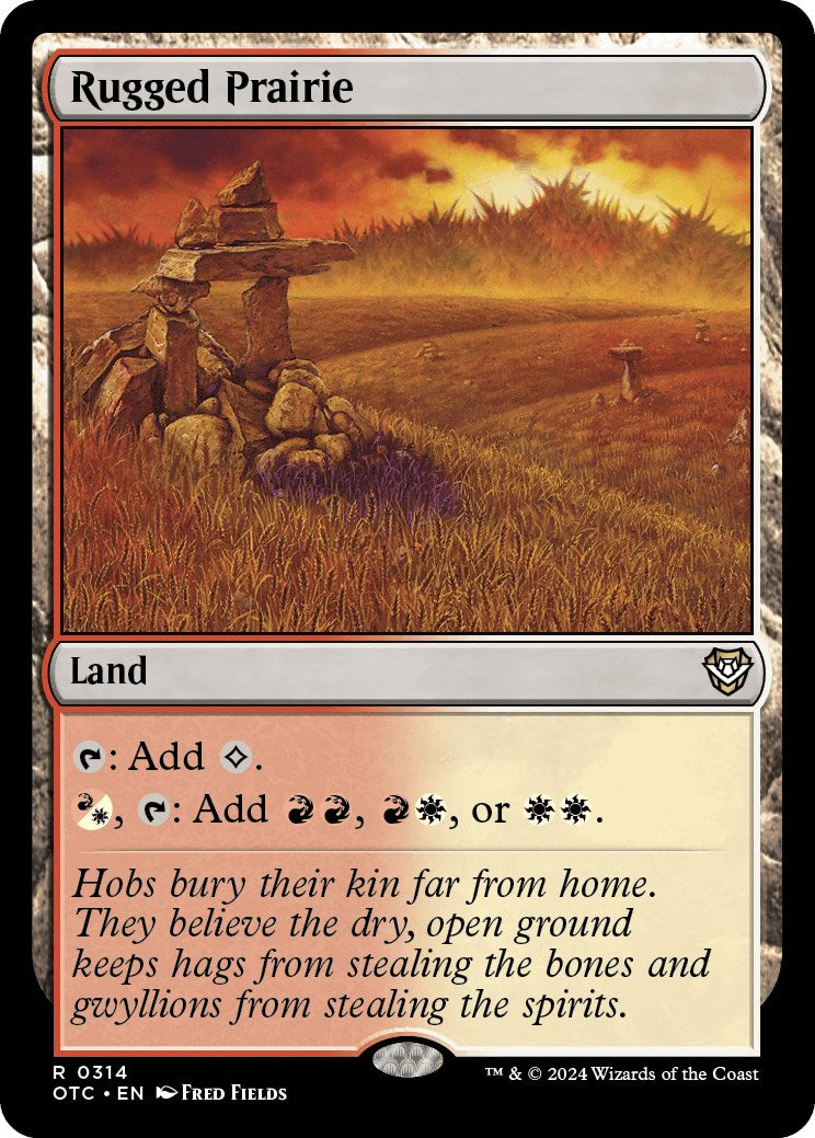 Rugged Prairie [Outlaws of Thunder Junction Commander] | Chromatic Games