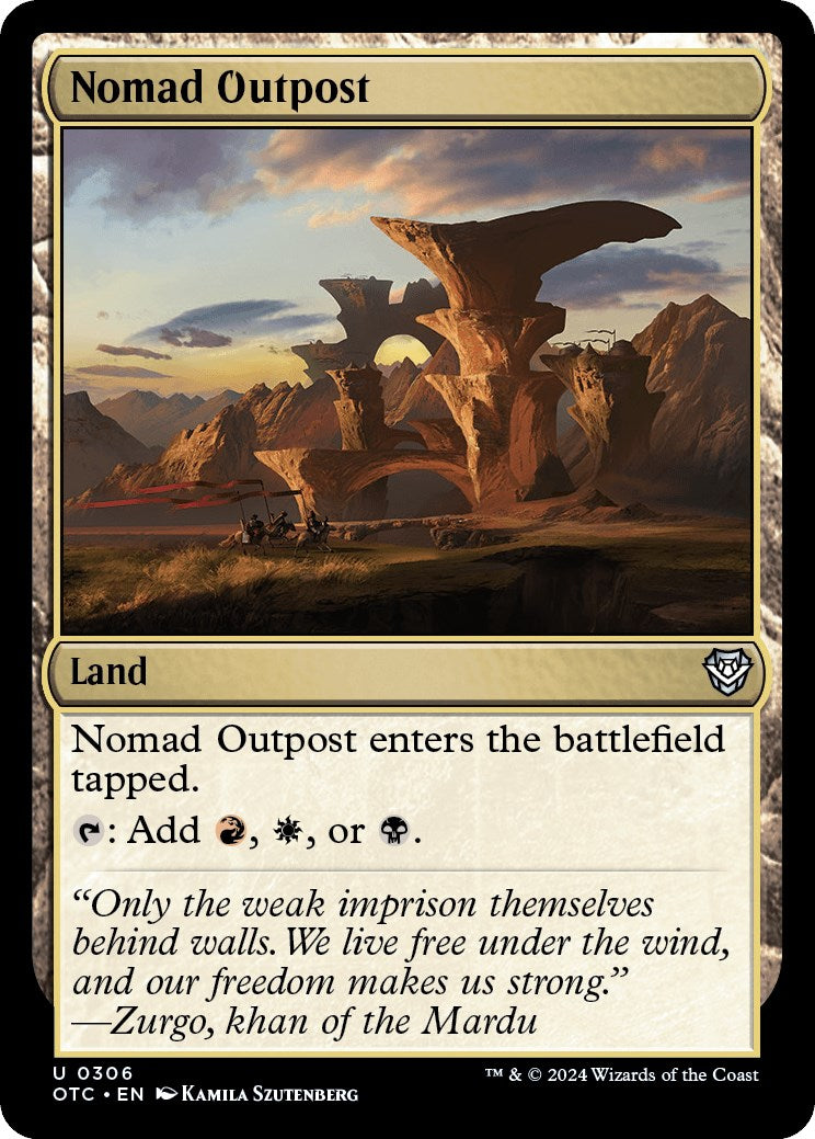 Nomad Outpost [Outlaws of Thunder Junction Commander] | Chromatic Games