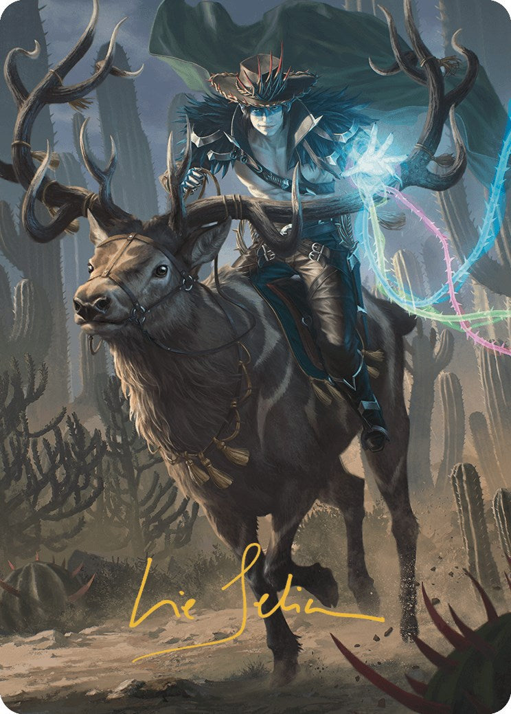 Oko, the Ringleader Art Card (54/54) (Gold-Stamped Signature) [Outlaws of Thunder Junction Art Series] | Chromatic Games