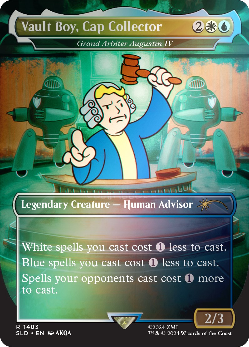 Vault Boy, Cap Collector - Grand Arbiter Augustin IV (Rainbow Foil) [Secret Lair Drop Series] | Chromatic Games