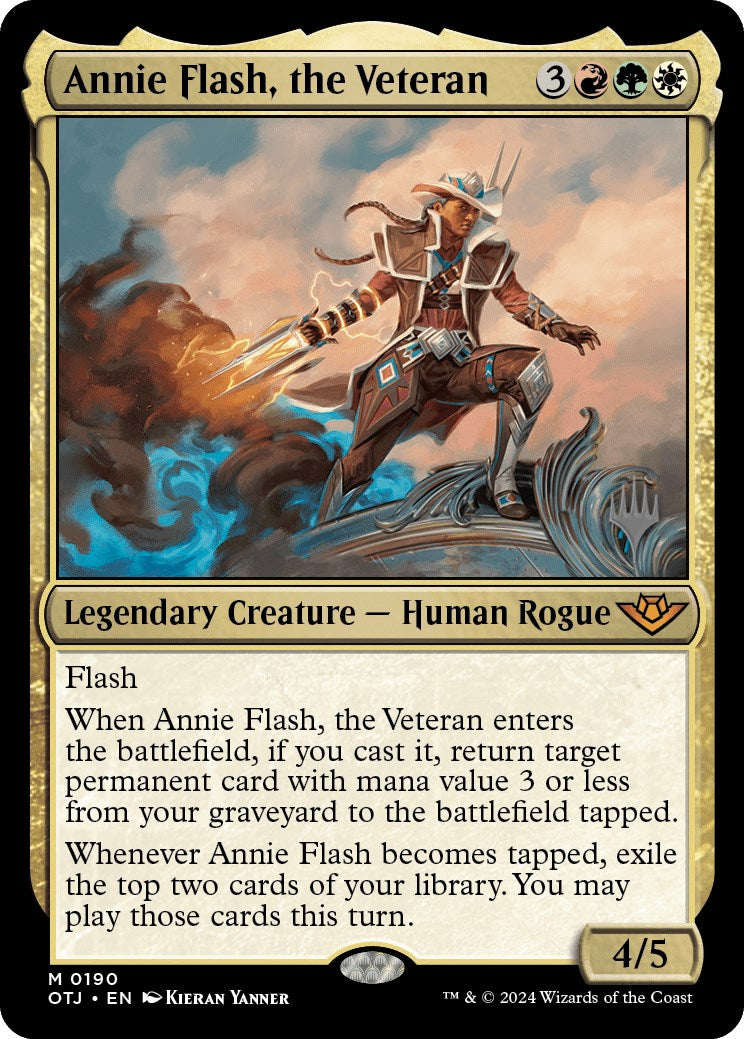 Annie Flash, the Veteran (Promo Pack) [Outlaws of Thunder Junction Promos] | Chromatic Games