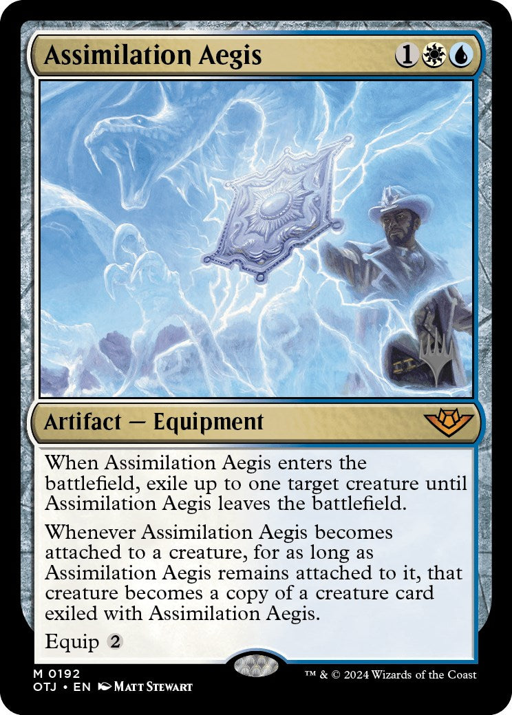 Assimilation Aegis (Promo Pack) [Outlaws of Thunder Junction Promos] | Chromatic Games