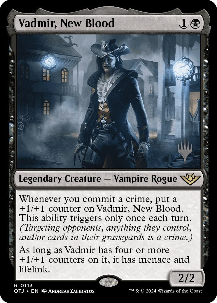 Vadmir, New Blood (Promo Pack) [Outlaws of Thunder Junction Promos] | Chromatic Games