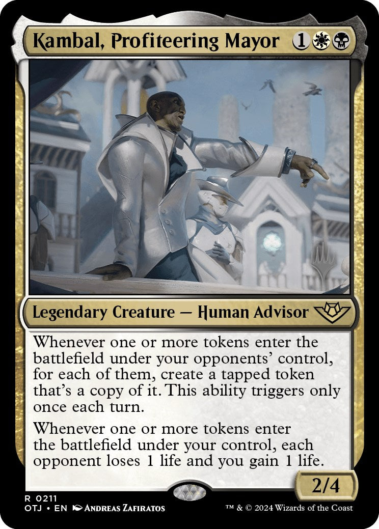 Kambal, Profiteering Mayor (Promo Pack) [Outlaws of Thunder Junction Promos] | Chromatic Games