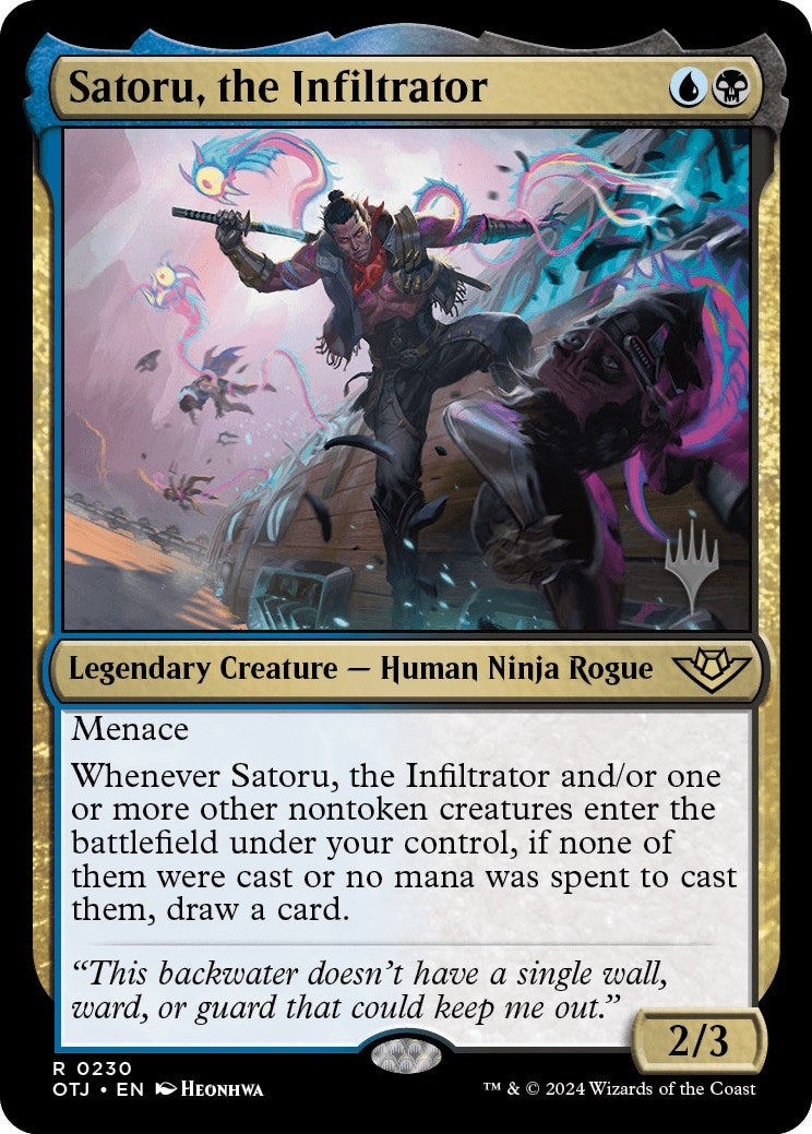 Satoru, the Infiltrator (Promo Pack) [Outlaws of Thunder Junction Promos] | Chromatic Games