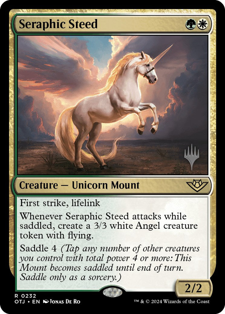 Seraphic Steed (Promo Pack) [Outlaws of Thunder Junction Promos] | Chromatic Games