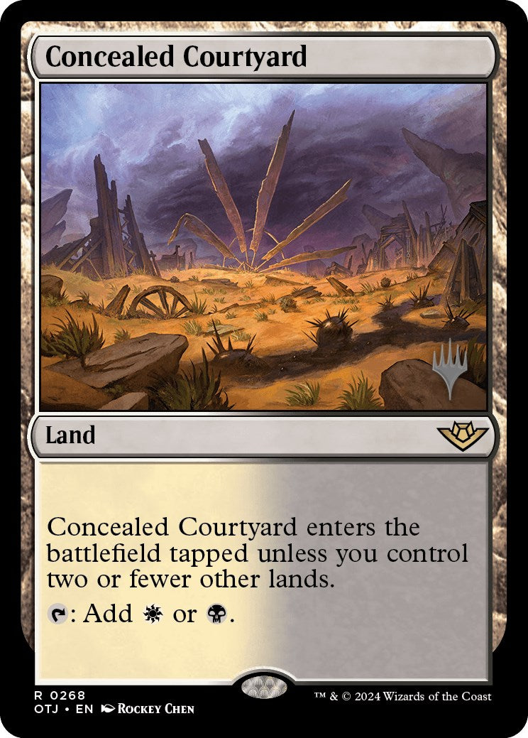 Concealed Courtyard (Promo Pack) [Outlaws of Thunder Junction Promos] | Chromatic Games