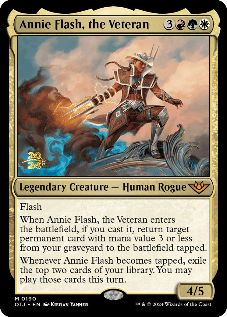 Annie Flash, the Veteran [Outlaws of Thunder Junction Prerelease Promos] | Chromatic Games