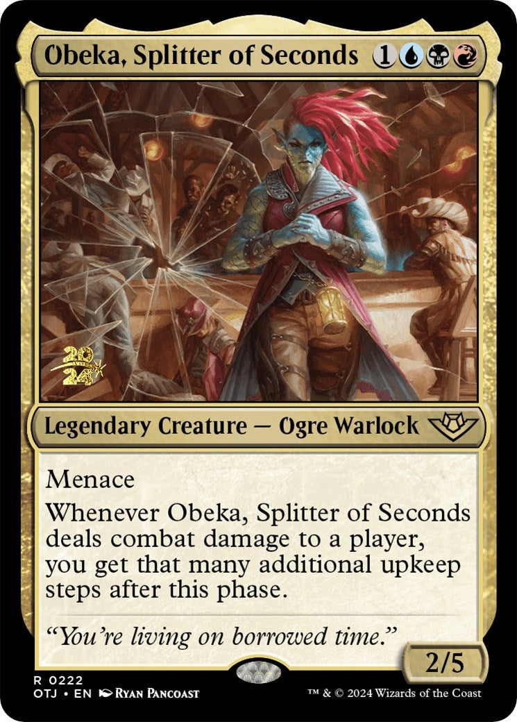 Obeka, Splitter of Seconds [Outlaws of Thunder Junction Prerelease Promos] | Chromatic Games