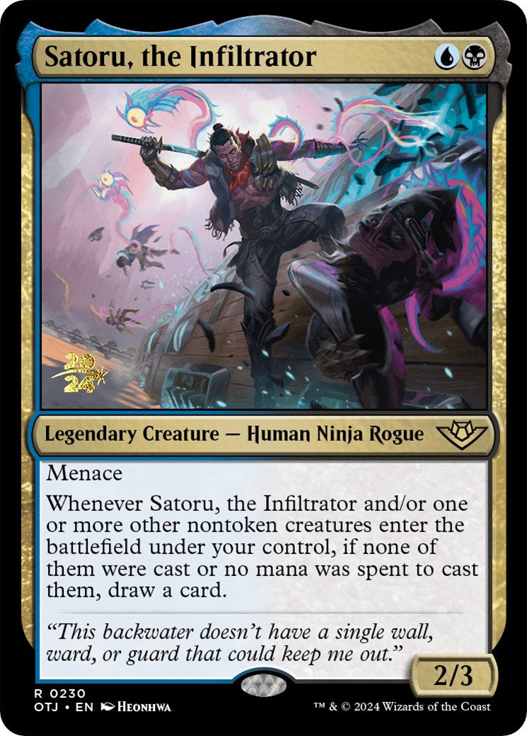 Satoru, the Infiltrator [Outlaws of Thunder Junction Prerelease Promos] | Chromatic Games