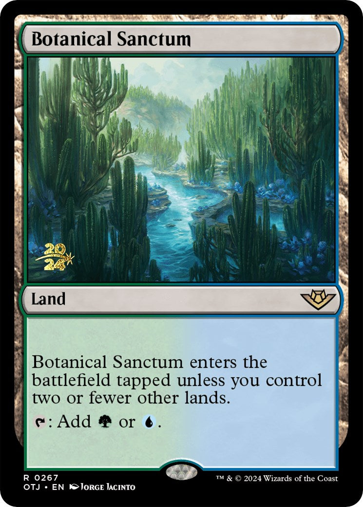 Botanical Sanctum (OTJ) [Outlaws of Thunder Junction Prerelease Promos] | Chromatic Games