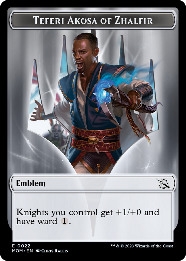 Teferi Akosa of Zhalfir Emblem [March of the Machine Tokens] | Chromatic Games