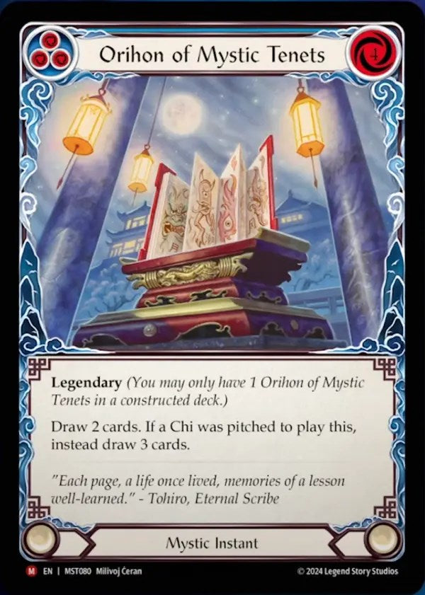 Orihon of Mystic Tenets [MST080] (Part the Mistveil) | Chromatic Games