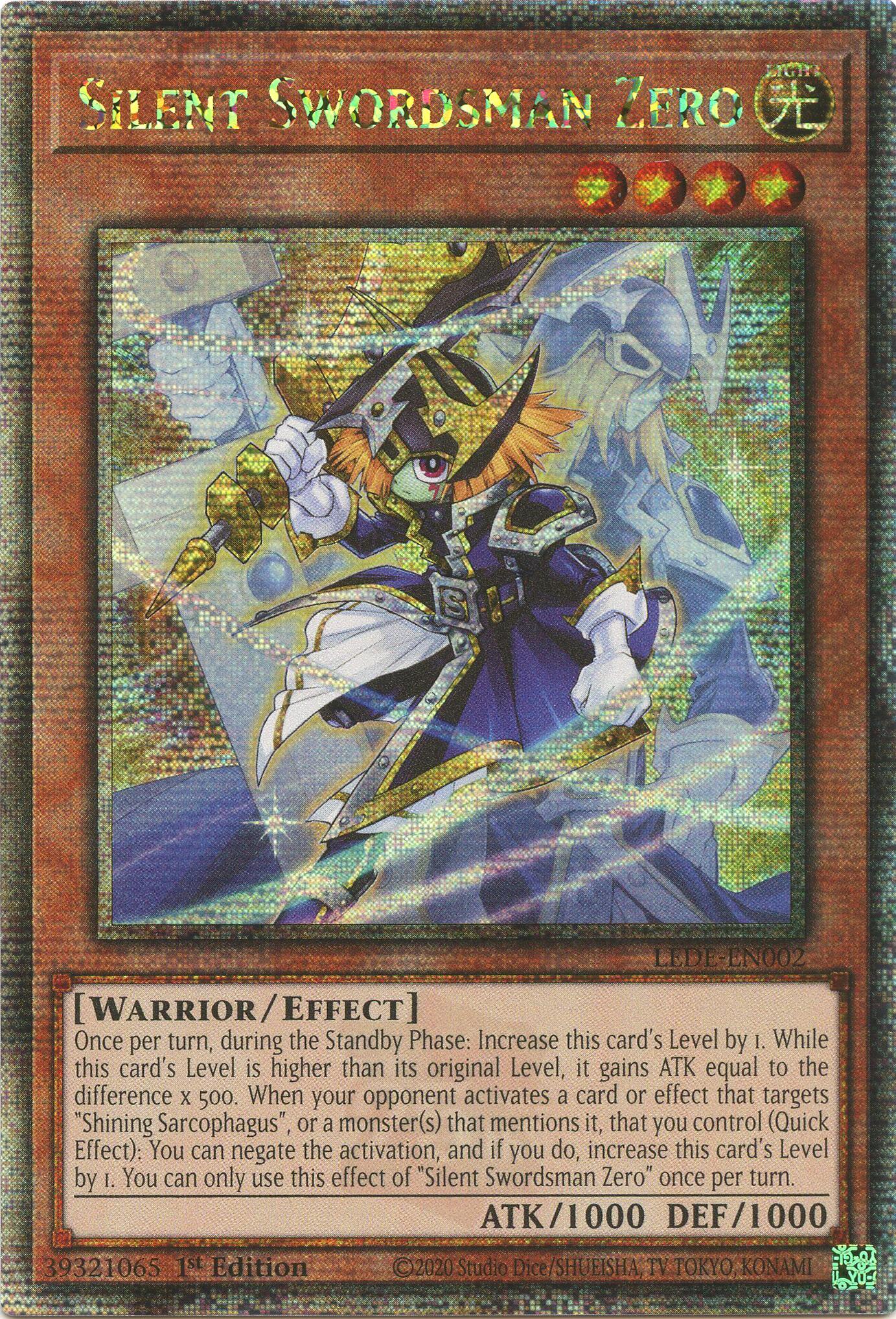 Silent Swordsman Zero [LEDE-EN002] Quarter Century Secret Rare | Chromatic Games