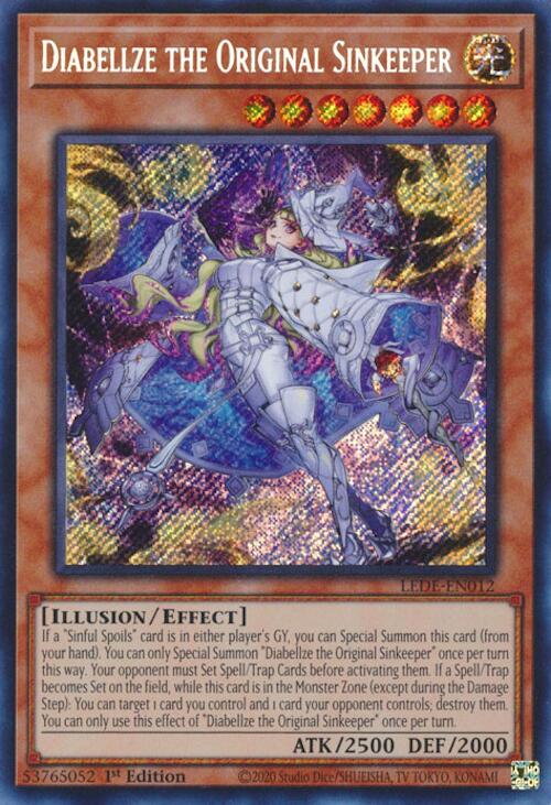 Diabellze the Original Sinkeeper [LEDE-EN012] Secret Rare | Chromatic Games