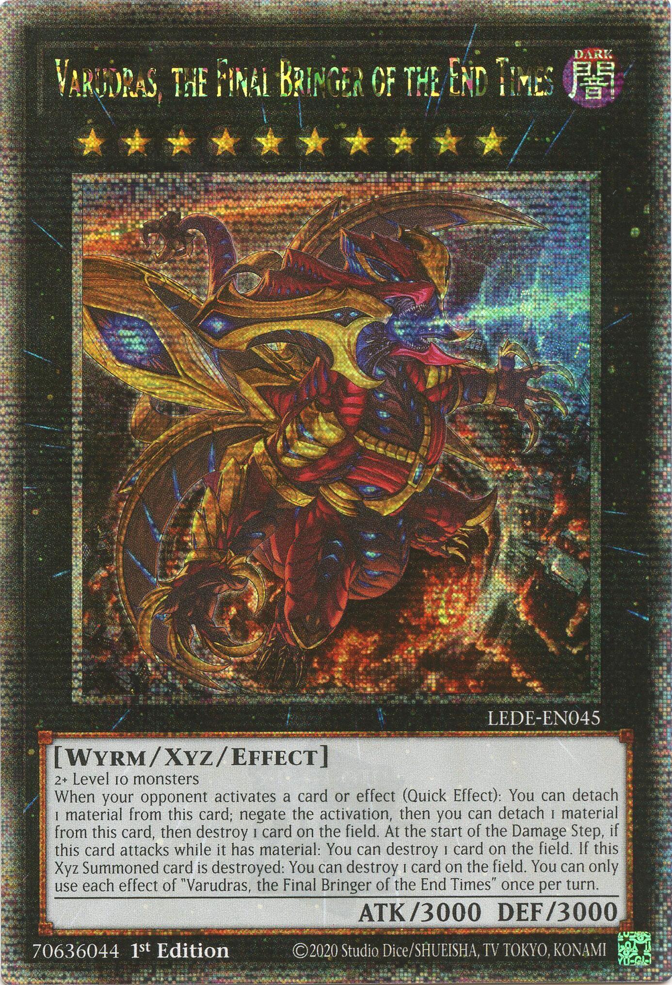 Varudras, the Final Bringer of the End Times (Quarter Century Secret Rare) [LEDE-EN045] Quarter Century Secret Rare | Chromatic Games