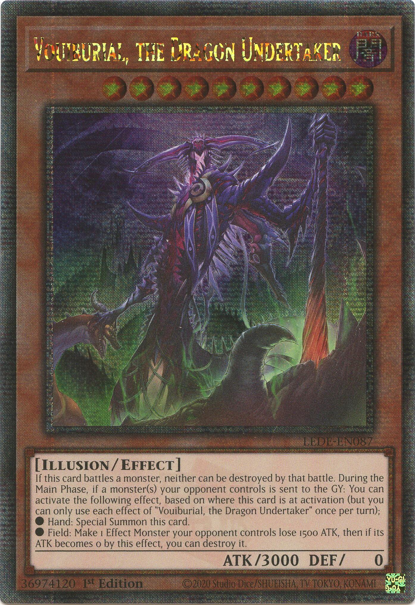 Vouiburial, the Dragon Undertaker (Quarter Century Secret Rare) [LEDE-EN087] Quarter Century Secret Rare | Chromatic Games