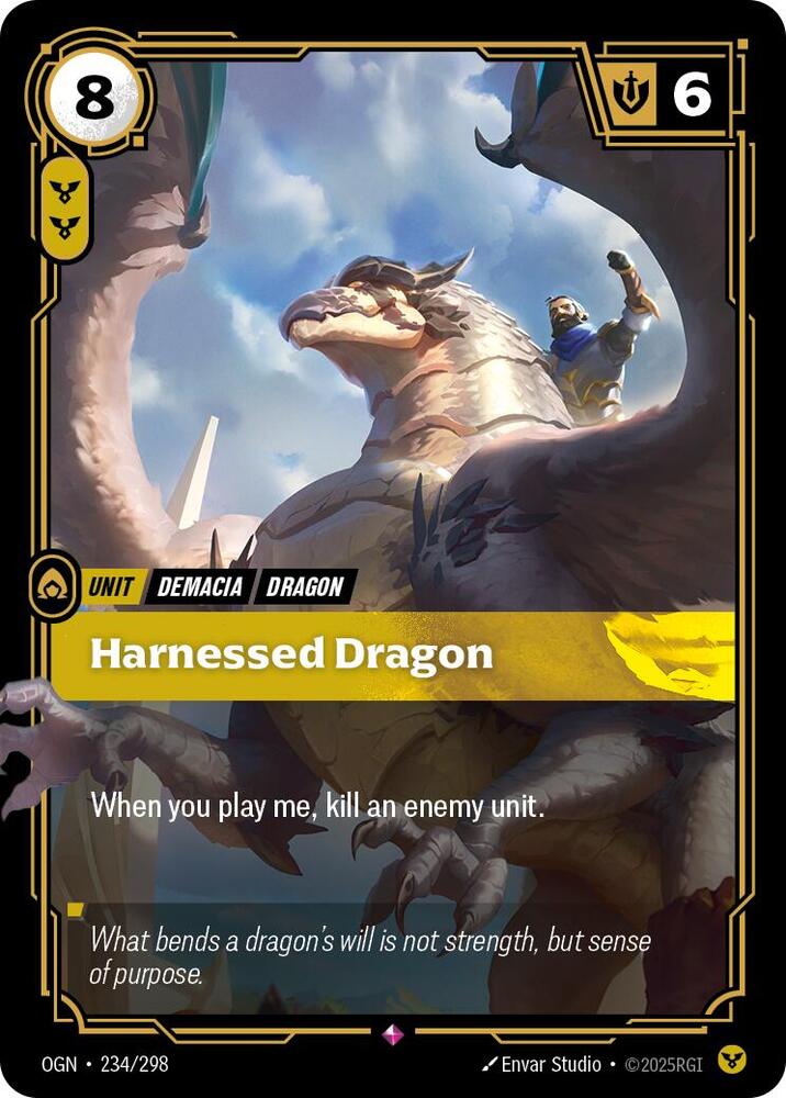 Harnessed Dragon 234/298 (Origins)  - Foil | Chromatic Games