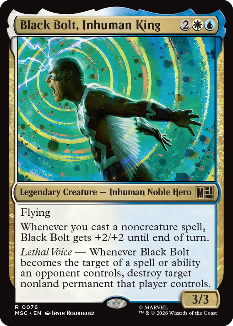 Black Bolt, Inhuman King (Surge Foil) [Marvel Super Heroes Commander] | Chromatic Games