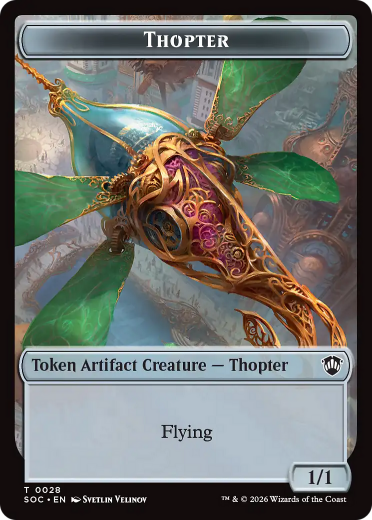 Phyrexian Germ // Thopter Double-Sided Token [Secrets of Strixhaven Commander Tokens] | Chromatic Games