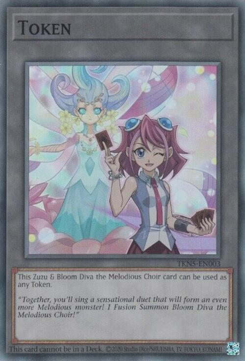 Token: Zuzu and Bloom Diva the Melodious Choir [TKN5-EN003] Super Rare | Chromatic Games