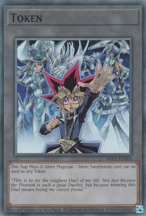 Token: Yugi Muto and Silent Magician and Silent Swordsman [TKN5-EN005] Super Rare | Chromatic Games