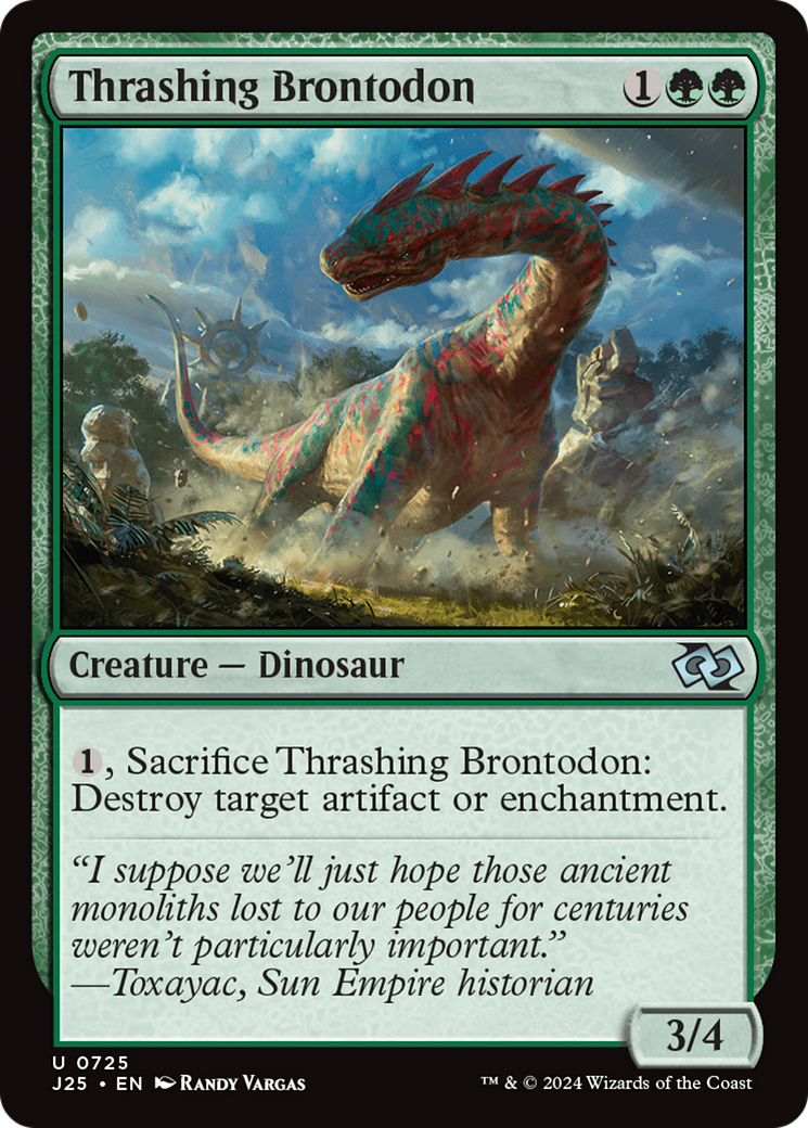 Thrashing Brontodon [Foundations Jumpstart] | Chromatic Games