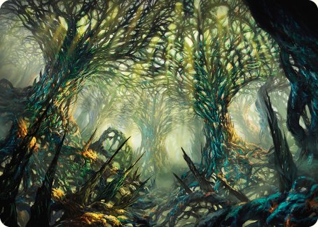 The Hunter Maze Art Card [Phyrexia: All Will Be One Art Series] | Chromatic Games