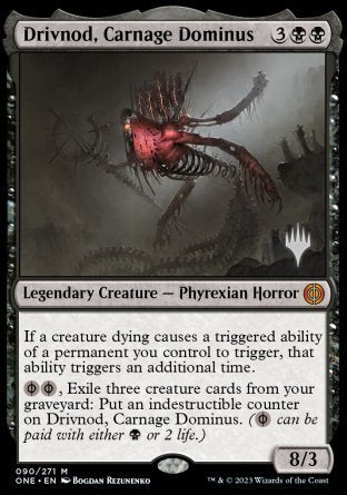 Drivnod, Carnage Dominus (Promo Pack) [Phyrexia: All Will Be One Promos] | Chromatic Games