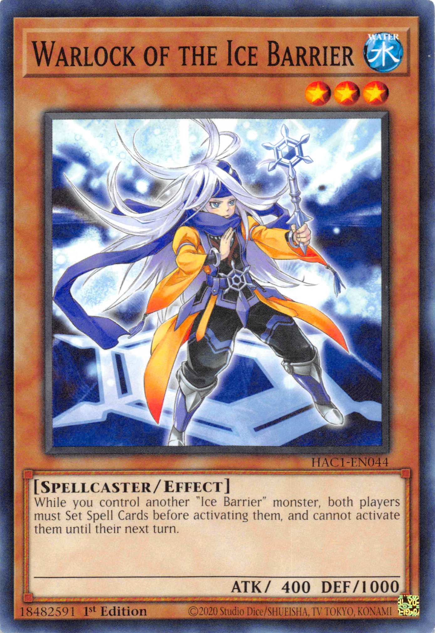 Warlock of the Ice Barrier [HAC1-EN044] Common | Chromatic Games