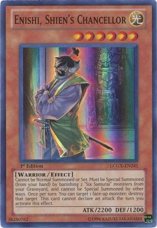 Enishi, Shien's Chancellor [LCGX-EN241] Super Rare | Chromatic Games