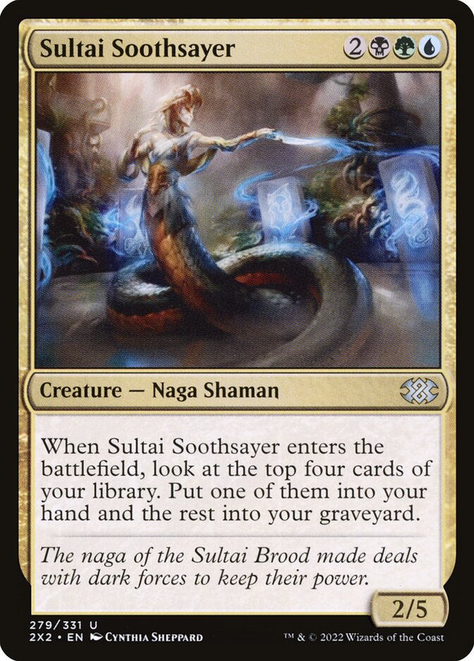 Sultai Soothsayer 279/331 (Double Masters 2022)  - Foil | Chromatic Games