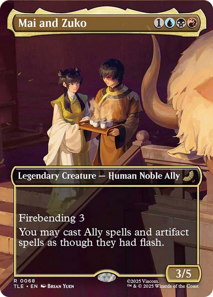 Mai and Zuko (Borderless) [Avatar: The Last Airbender: Eternal-Legal] | Chromatic Games
