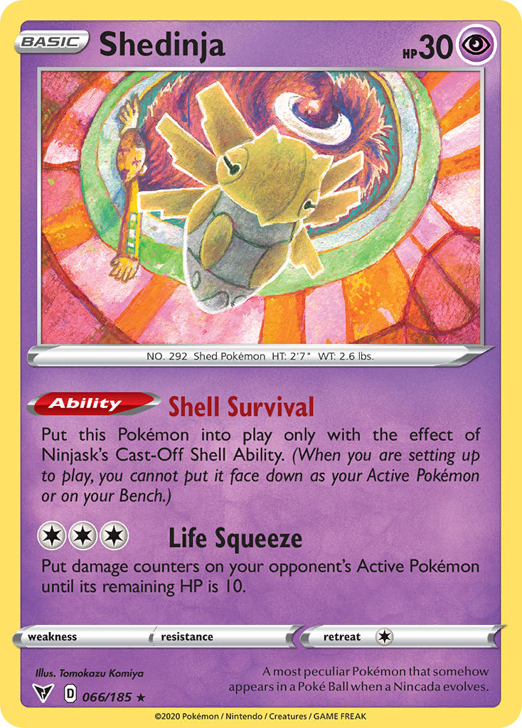 Shedinja (066/185) [Sword & Shield: Vivid Voltage] | Chromatic Games
