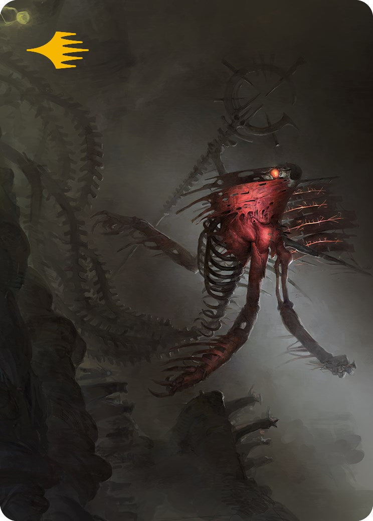 Drivnod, Carnage Dominus Art Card (Gold-Stamped Signature) [Phyrexia: All Will Be One Art Series] | Chromatic Games