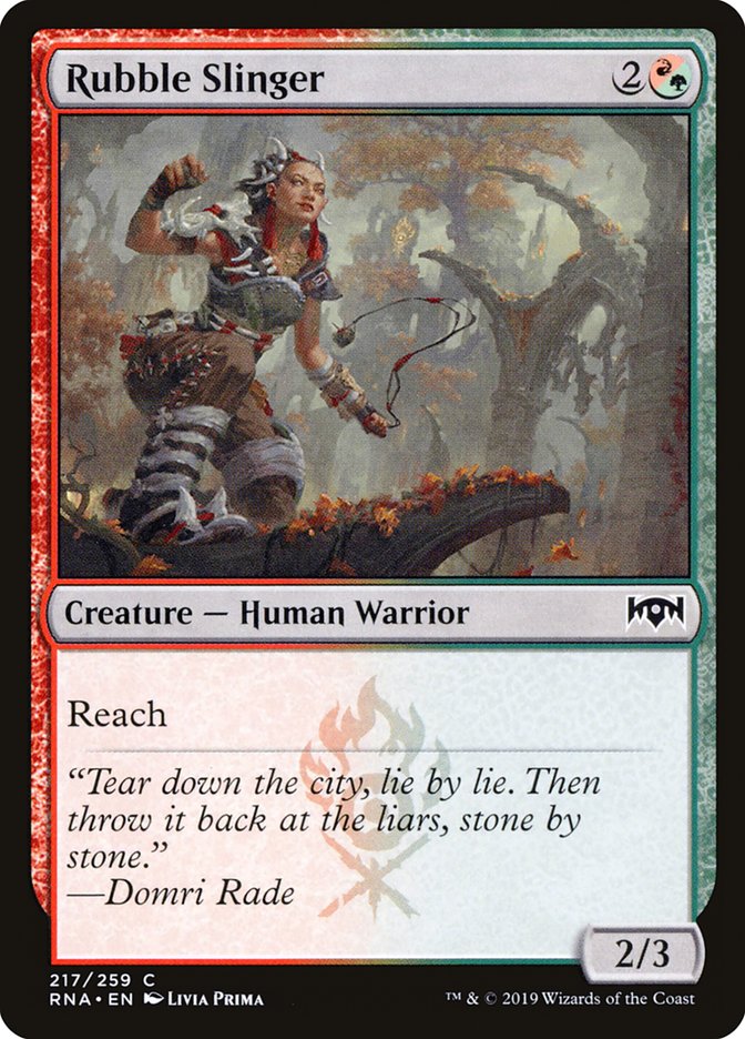 Rubble Slinger 217/259 (Ravnica Allegiance)  | Chromatic Games