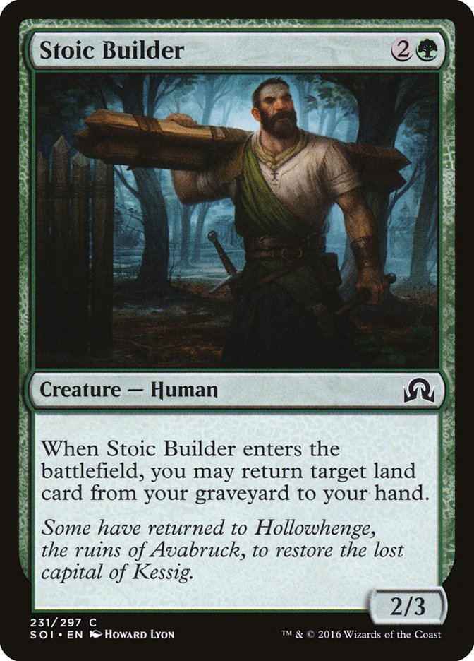 Stoic Builder 231/297 (Shadows over Innistrad)  | Chromatic Games