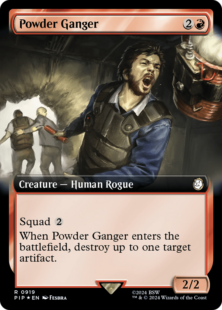 Powder Ganger (Extended Art) (Surge Foil) [Fallout] | Chromatic Games