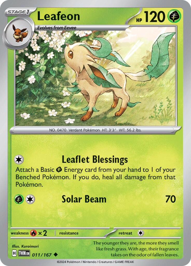 Leafeon (011/167) [Scarlet & Violet: Twilight Masquerade] | Chromatic Games
