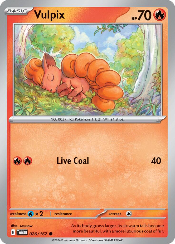 Vulpix (026/167) [Scarlet & Violet: Twilight Masquerade] | Chromatic Games