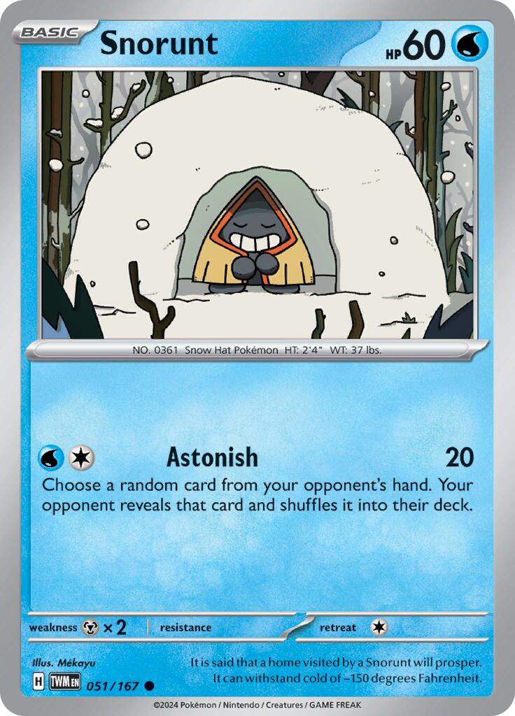 Snorunt (051/167) [Scarlet & Violet: Twilight Masquerade] | Chromatic Games