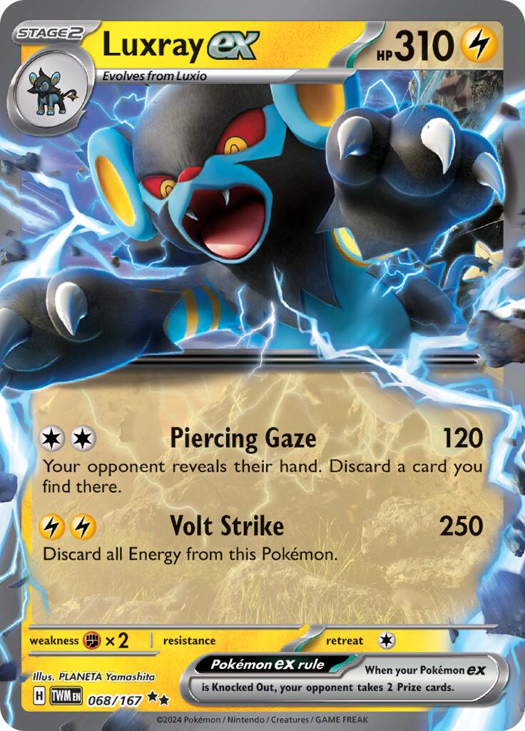 Luxray ex (068/167) [Scarlet & Violet: Twilight Masquerade] | Chromatic Games