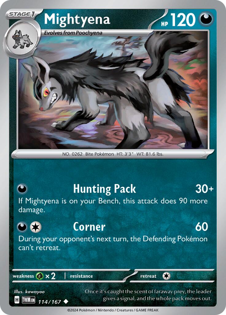 Mightyena (114/167) [Scarlet & Violet: Twilight Masquerade] | Chromatic Games