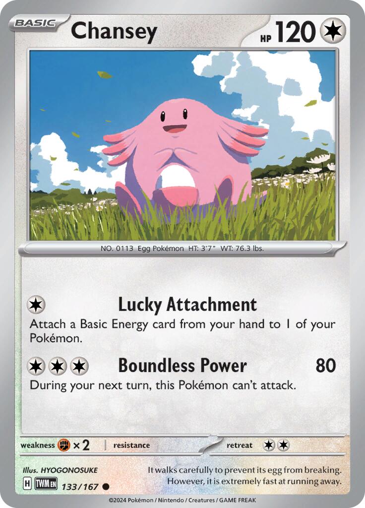 Chansey (133/167) [Scarlet & Violet: Twilight Masquerade] | Chromatic Games