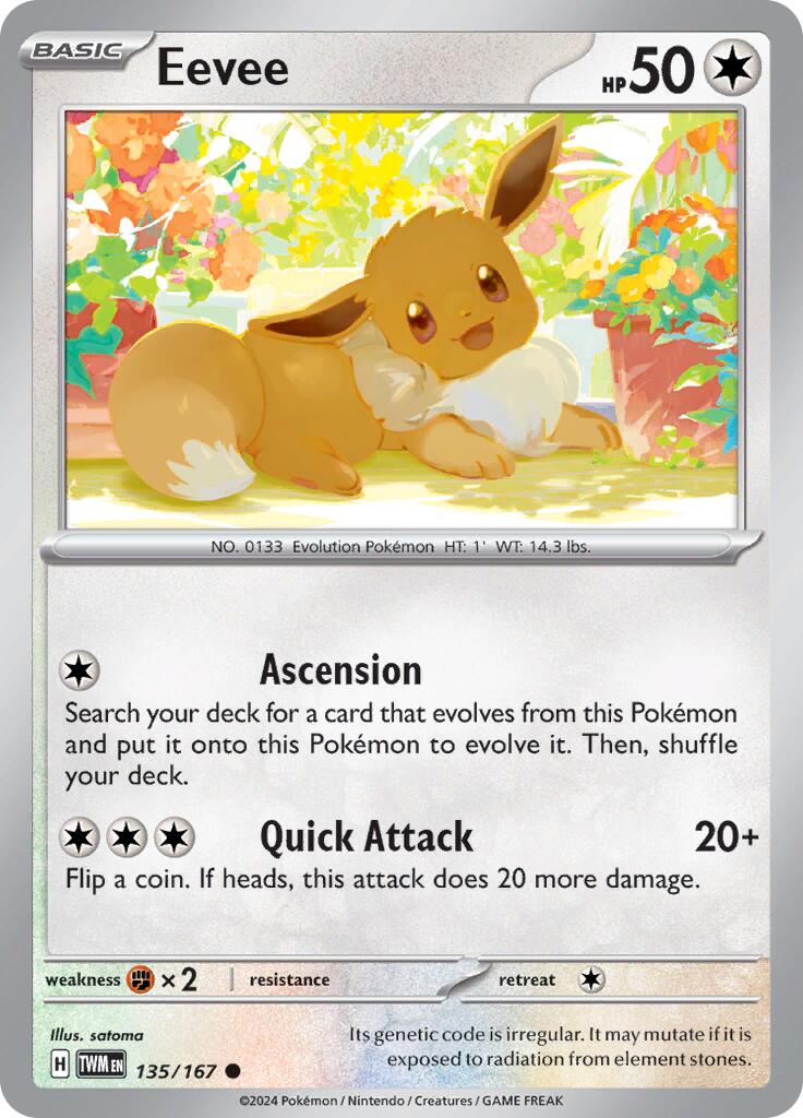 Eevee (135/167) [Scarlet & Violet: Twilight Masquerade] | Chromatic Games