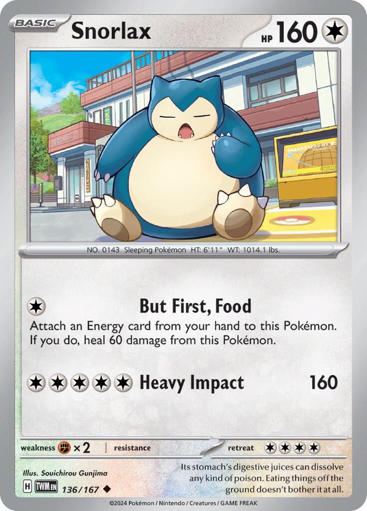 Snorlax (136/167) [Scarlet & Violet: Twilight Masquerade] | Chromatic Games