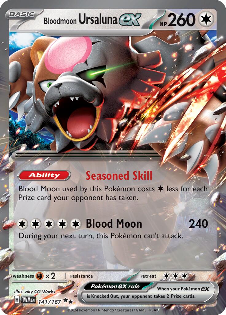 Bloodmoon Ursaluna ex (141/167) [Scarlet & Violet: Twilight Masquerade] | Chromatic Games